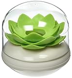 Gracallet Green Lotus Cotton Swab Holder, Small Q-tips Toothpicks Storage Organizer