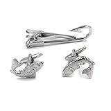 Fish Fisherman Fishing Hook Pair of Cufflinks & Tie