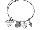 Goddaughter Bangle Bracelet- Goddaughter Gifts- Goddaughter Jewelry- Perfect Gift for Goddaughters