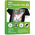 30 Sheets DTF Transfer Film Paper A3 (11.7" x 16.5") Double Sided Matte Clear Pretreat Sheets, PET Heat Transfer Paper for Epson Inkjet Printer DTF Printer Direct Print On T-Shirts Textile