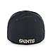 OTS NFL New Orleans Saints Men's Start Line Center Stretch Fit Hat, Black, Medium/Large