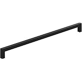 Amerock BP36911FB Matte Black Cabinet Pull | 12-5/8 inch (320mm) Center-to-Center Cabinet Hardware | Monument | Furniture Har