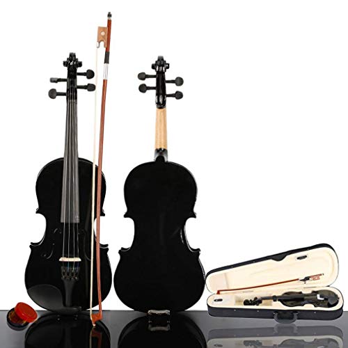 Zerama 1/2 Acoustic Violin Solid Wood Fiddle Case Bow Rosin Kids Students Beginner Stringed Instrument - Thumbnail 7