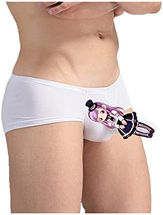 Hanneng Men's Elephant Bulge Pouch Underwear Fit Solid Boxer Briefs Breathable Comfortable Shorts Underpants