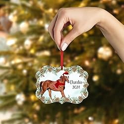 Chestnut Quarter Pony Christmas Ornament 2024