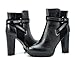 DREAM PAIRS BASEL/FREE Women's Fashion Sexy Fur Interior Chunky High Heel Platform Ankle Booties