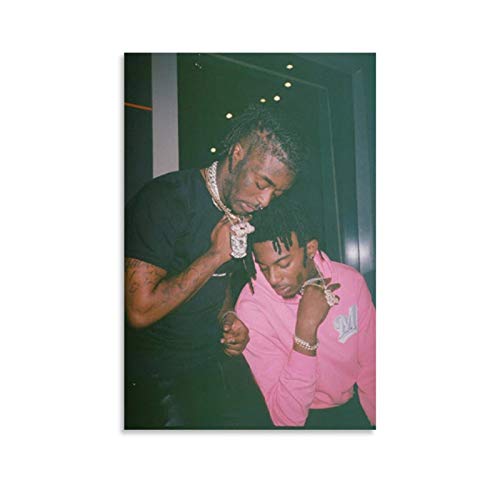 Playboi Carti Lil Uzi Vert Poster Canvas Art Poster and Wall Art