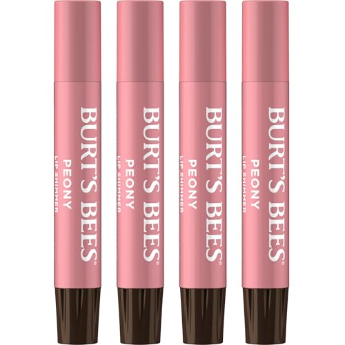 Burt's Bees Lip Shimmer, Caramel, 2.7 ml Tubes (4-pack) (Lippenmakeup)