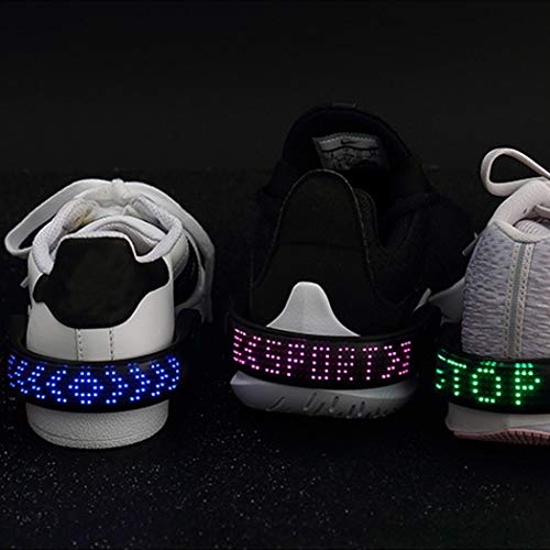 Dresbe LED Shoes Clip Lights Multicolored 11 Flashing Modes Night Running  Gear USB Charging Warning Shoe Light