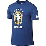 Nike Brazil Crest Soccer T-Shirt (Blue)