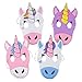 Kicko Foam Unicorn Mask - a Dozen of 9 Inch Multicolored Unicorn Foam Masks - Assorted Face Mask with Elastic Strap - Costumes and Accessories, Toys and Games, Party Favor for Kids