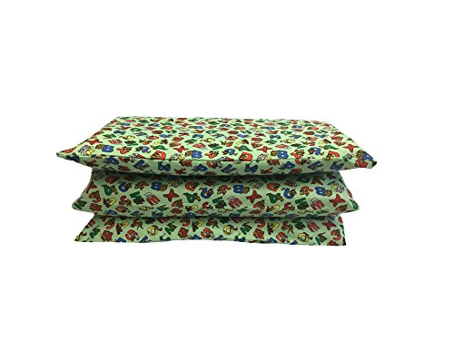 KinderMat Full Cover Sheet, Pillowcase Style Sheet Fits Rainbow Designer, Daydreamer, Heavy-Duty, and Enduro, 100% Cotton Flannel, Animal Alphabet Print, Large - Thumbnail 2