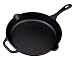 Victoria SKL-212 Cast Iron Skillet Large Frying Pan with Helper Handle Seasoned with 100% Kosher Certified Non-GMO Flaxseed Oil, 12 Inch, Black primary
