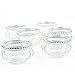 Koyal Wholesale Bloom Tea Light Holders, 6-Pack Petite Glass Tealight Cup, Vintage, Boho Wedding Tealight Cup