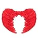 SUKRAGRAHA Angel Feather Wings Christmas Carol Costume Accessory Red Small
