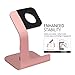 Tranesca Charger Stand Holder Dock Compatible with Apple Watch Series Ultra2/Ultra/10/9/8/7/6/5/4/3/2/1 and SE (38mm/40mm/41mm/42mm/44mm/45mm/46mm/49mm)-Pink Sand