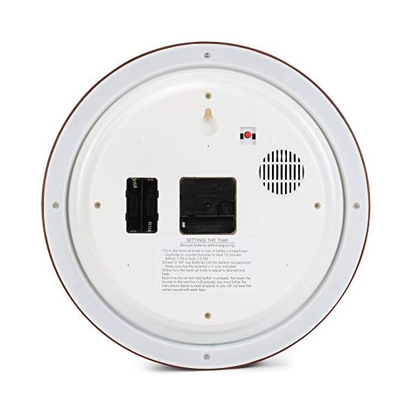 Mark Feldstein & Associates Audubon Singing Bird Wall / Desk Clock, 8