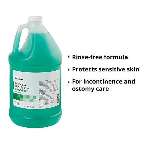 McKesson Perineal Skin Cleanser, RinseFree, Herbal Scent, 1 gal, 4