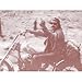 Easy Rider Dennis Hopper, Middle Finger Sepia Poster