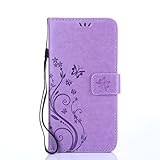 Ultra Slim Layered Leather Flip Case Cover For Samsung Galaxy S8 Plus,Tuscom (purple)