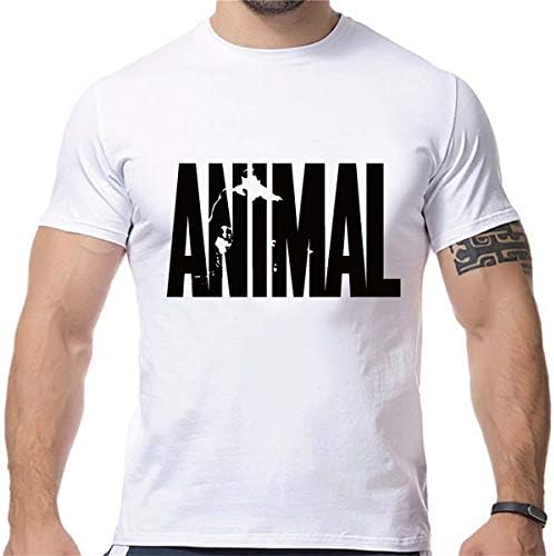 Cabeen Men's Animal Gym Bodybuilding Wear Muscle Top Fitness Workout T-Shirt Wear
