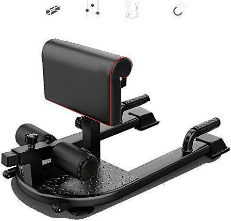 Deep Squat Machine, 8-in-1 Sissy Squat Fitness Equipment Functional Core Workout Training Sit Up Push Up Leg Exerciser, for Strength Training, Home Gym