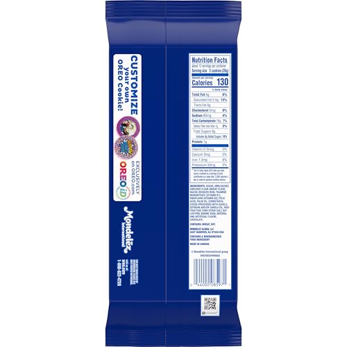 OREO THINS CHOCOLATE GANACHE CREME CHOCOLATE SANDWICH COOKIES, FAMILY SIZE, 12.33 OZ
