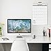 Nekmit 2022 Yearly Monthly Desk, Wall Calendar for Home Schooling Plan & Schedule,16-3/4 x 11-4/5 Inches, Random Color