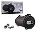 WOOZIK Rockit Play Bluetooth Speaker, Wireless Loud Boombox Indoor Outdoor with FM Radio, USB, AUX, and Micro SD Card Support and Carrying Strap (Black)