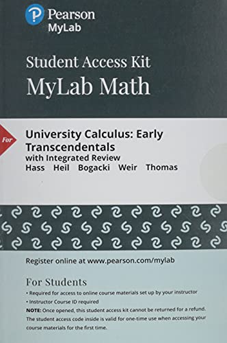 University Calc.:Early Trans. Access