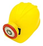 Verisea YELLOW Explorer Miner Helmet with Bright, Directional LED Lights (batteries included) | Fully Adjustable Toy Hard Hats for Any Age, Available in 6 Vivid Colors