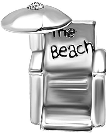 T50Jewelry Beach Charms Birthday Birthstone Chair April Charms Holiday Beads for Bracelets