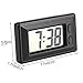 GLOGLOW Portable Clock LCD Digital Table Car Dashboard Desk Electronic Clock Date Time Calendar Display Dashboard with Adhesive Pad