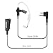 Motorola Earpieces for Walkie Talkies with Mic 2 Pin Covert Acoustic Tube - Compatible with CP200, CLS1410, CP110, GP300, CP040 Two Way Radios (Pack of 2)