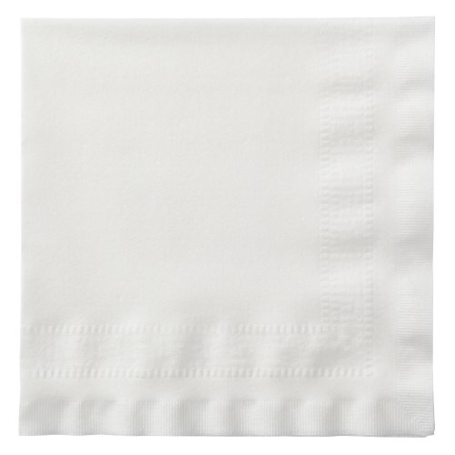 Hoffmaster 120052 Linen-Like Greek Key Dinner Napkin, Embossed, 1/4 Fold, 17