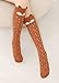 BogiWell Girls Cute Animal Socks Cotton Over Calf Knee High Socks Brown Fox