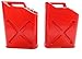 1/10 RC Rock Crawler Scale Red Jerry Gas Can Jug W/Brackets - 2 Pack - Apex RC Products #4052
