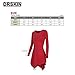 [DRSKIN] Women Handkerchief Hem Long Sleeve Tunic Top (L, Black)