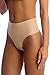 Cover Girl Shapewear Seamless High Waisted Thong Underwear | Breathable Tummy Control Shaping Thong Panties (Small, Nude)