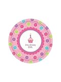 Amscan Sweet Little Cupcake Girl Dinner Plates - 18 ct
