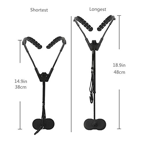 YUSDP 2 PCS Saxophone Strap of Harness, Adjustable Neck Strap, Highly Reduces Neck Pain, Three-Point Support - Adjustable Sizes, for Bass Tenor Alto Saxophone