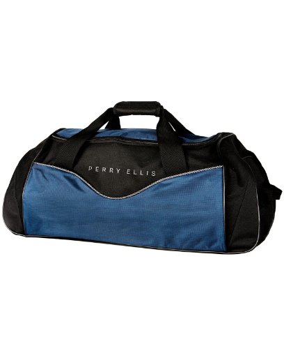 Perry Ellis Black Weekender Duffle Bag 