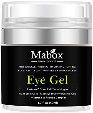 Eye Gel Under Eye Cream With Aloe Vera and Natural Ingredients for Improving Wrinkles, Dark Circles, Puffiness, Fine Lines, Under Eye Bags Treatment Anti-aging, 1.7 Fl Oz
