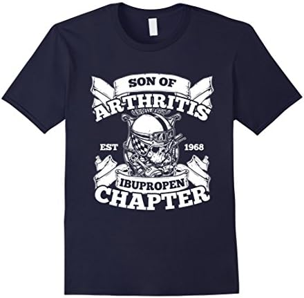 Men's Funny Sons of Arthritis ibuprofen Chapter T shirt.  XL Navy