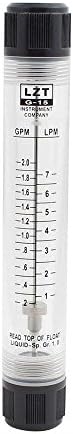XJTOP 1/2" Female Thread 0.2-2.0 GPM 1-7 LPM Water Liquid Inline Flowmeter LZM-15