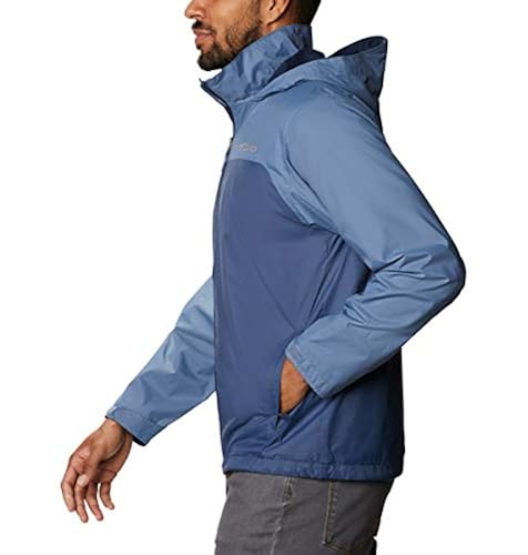 Columbia Men's Glennaker Lake Lined Rain Jacket, Dark Mountain - Main Image