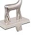 BirdRock Home Reindeer Stocking Holder | Holiday Greetings Mantle Fireplace Topper | Decorative Christmas Stocking Holder | Stainless Steel