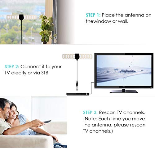 Hd digital TV Communication Antenna Digital Antenna HDTV Cable Premium Long Receiver - Thumbnail 5