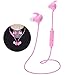 Kids Headphones, Pink Headphones Bluetooth Wireless Headphones with Magnetic Earbuds for Kids Girls Stereo Sound with Mic Noise Reduction Wireless Bluetooth Headset for School Travel (Pink)