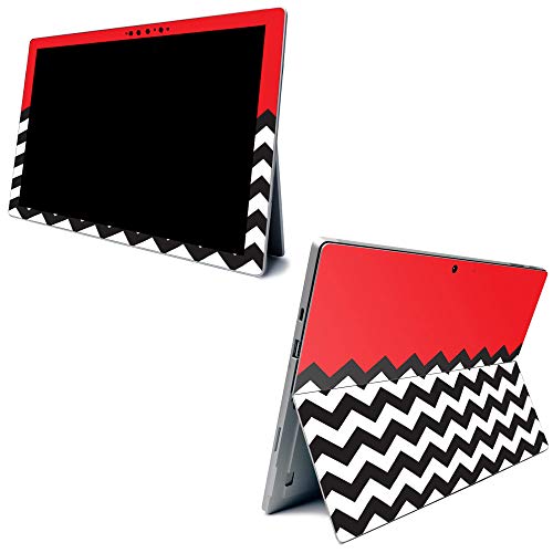 MightySkins Skin for Microsoft Surface Pro 7 - Red Chevron | Protective, Durabl…